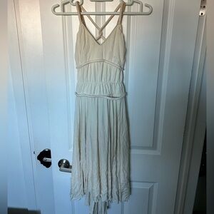 Elegant Cream Sleeveless Dress/ Girls, Women Dance Costume